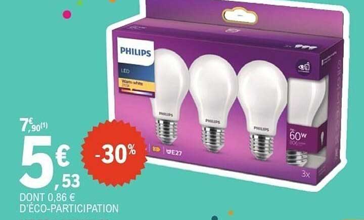 Ampoules Philips LED - 3 pack