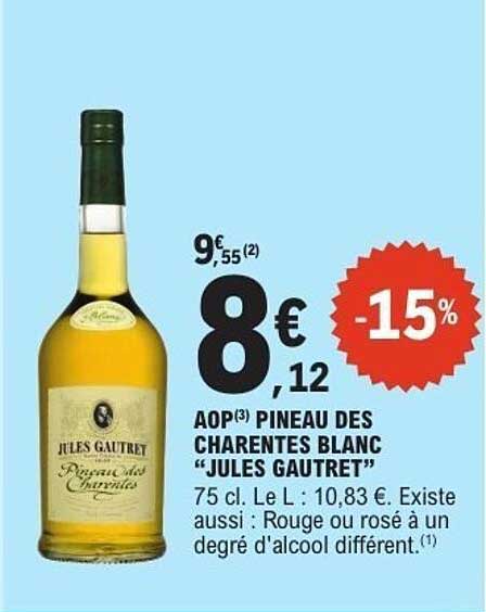 AOP(3) PINEAU DES CHARENTES BLANC "JULES GAUTRET"