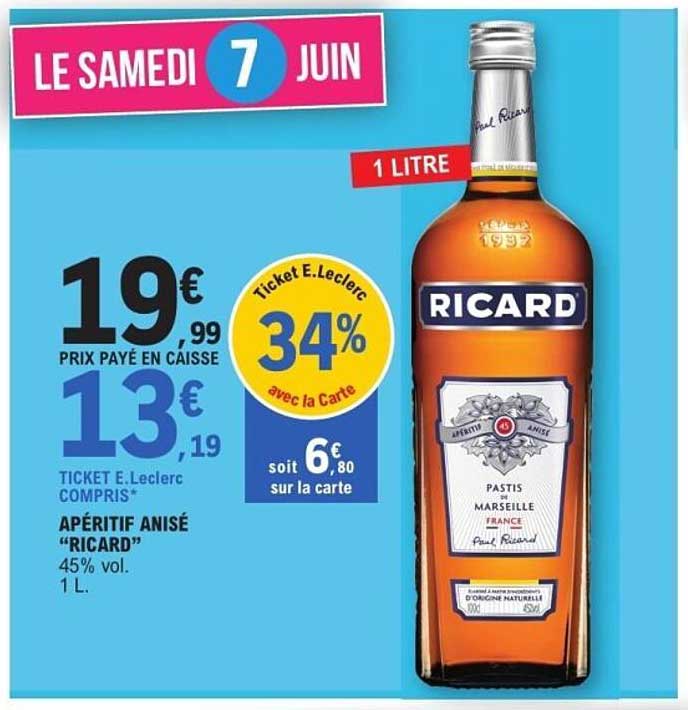 APÉRITIF ANISÉ "RICARD"