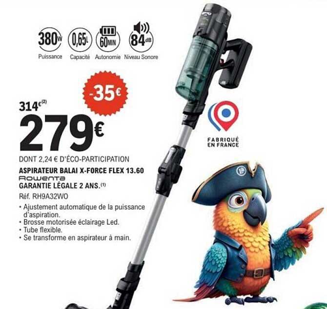 ASPIRATEUR BALAI X-FORCE FLEX 13.60 ROWENTA