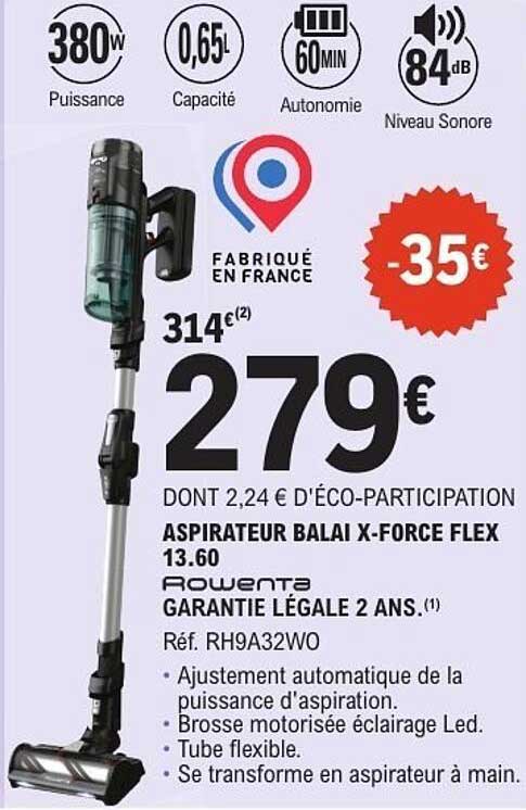 Aspirateur Balai X-Force Flex