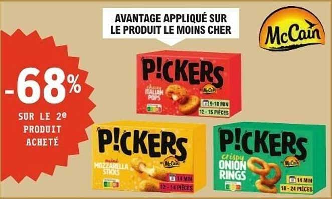 AVANTAGE APPLIQUÉ SUR LE PRODUIT LE MOINS CHER