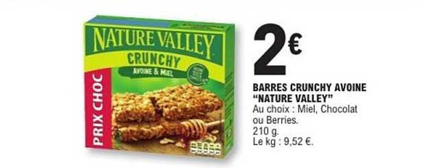 BARRES CRUNCHY AVOINE “NATURE VALLEY”