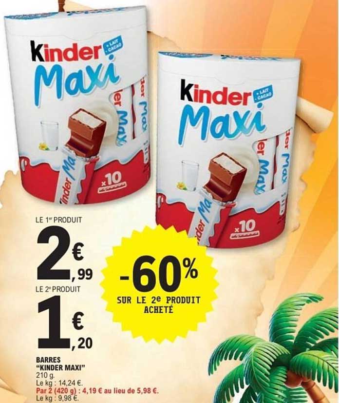 BARRES "KINDER MAXI"