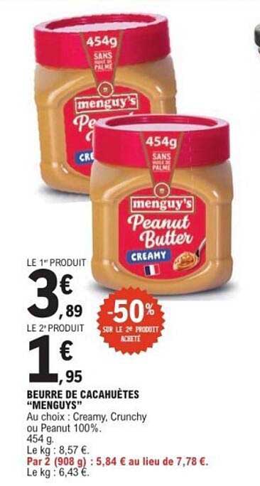 Beurre de Cacahuètes “MENGUY’S”