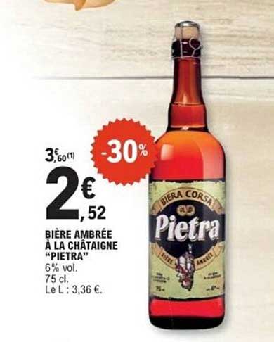 BIÈRE AMBRÉE À LA CHÂTAIGNE "PIETRA"