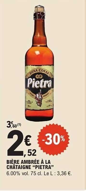BIÈRE AMBRÉE À LA CHÂTAIGNE "PIETRA"