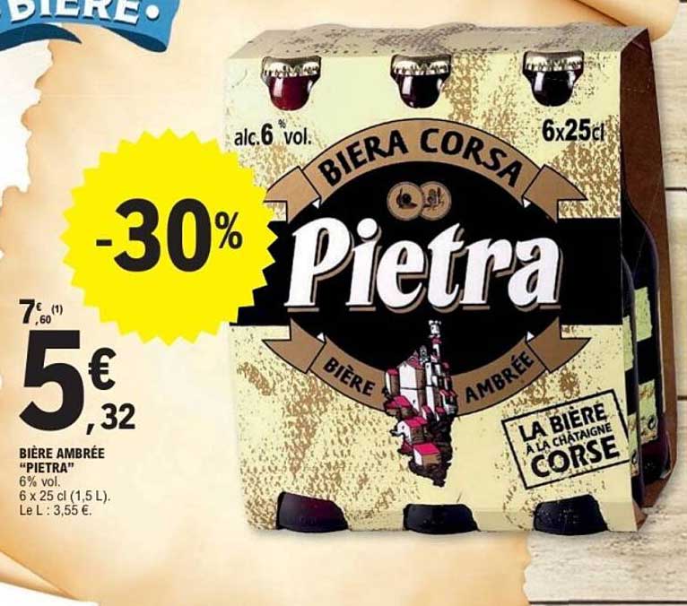 BIÈRE AMBRÉE "PIETRA"