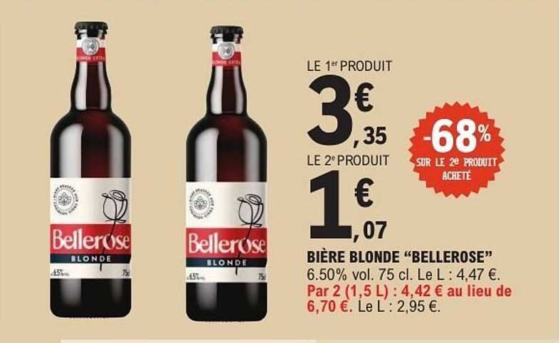 BIÈRE BLONDE “BELLEROSE”