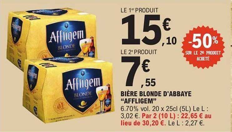 BIÈRE BLONDE D'ABBEY AFFLIGEM