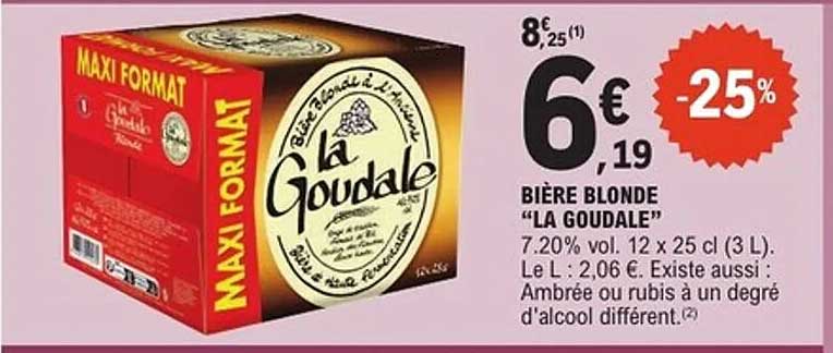 Bière Blonde "La Goudale"