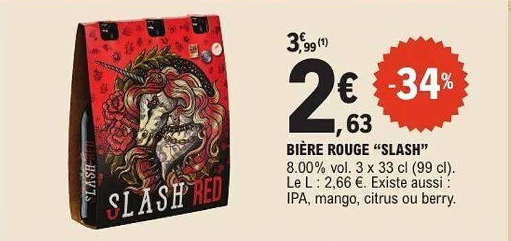 BIÈRE ROUGE "SLASH"