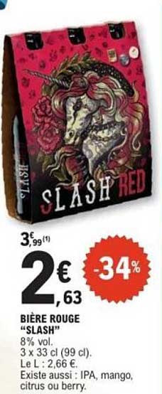 BIÈRE ROUGE “SLASH”