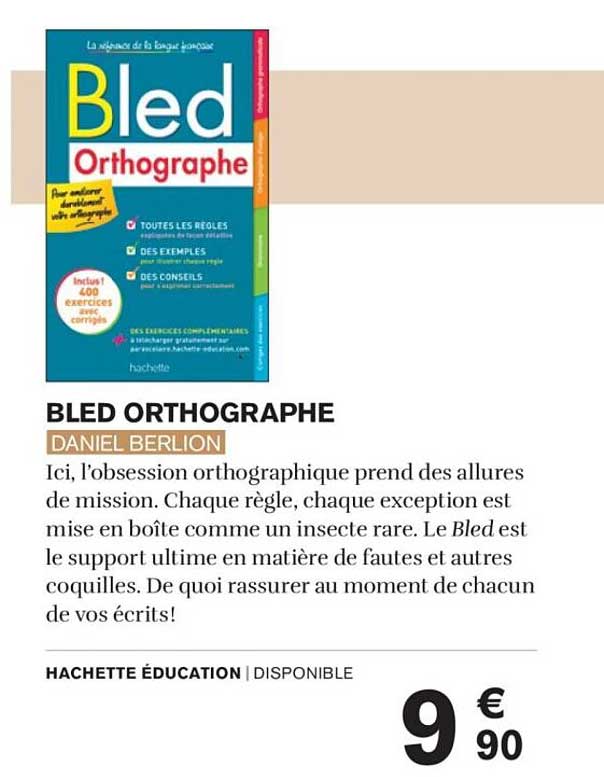 BLED ORTHOGRAPHE