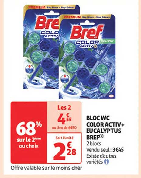 BLOC WC COLOR ACTIV+ EUCALYPTUS BREF