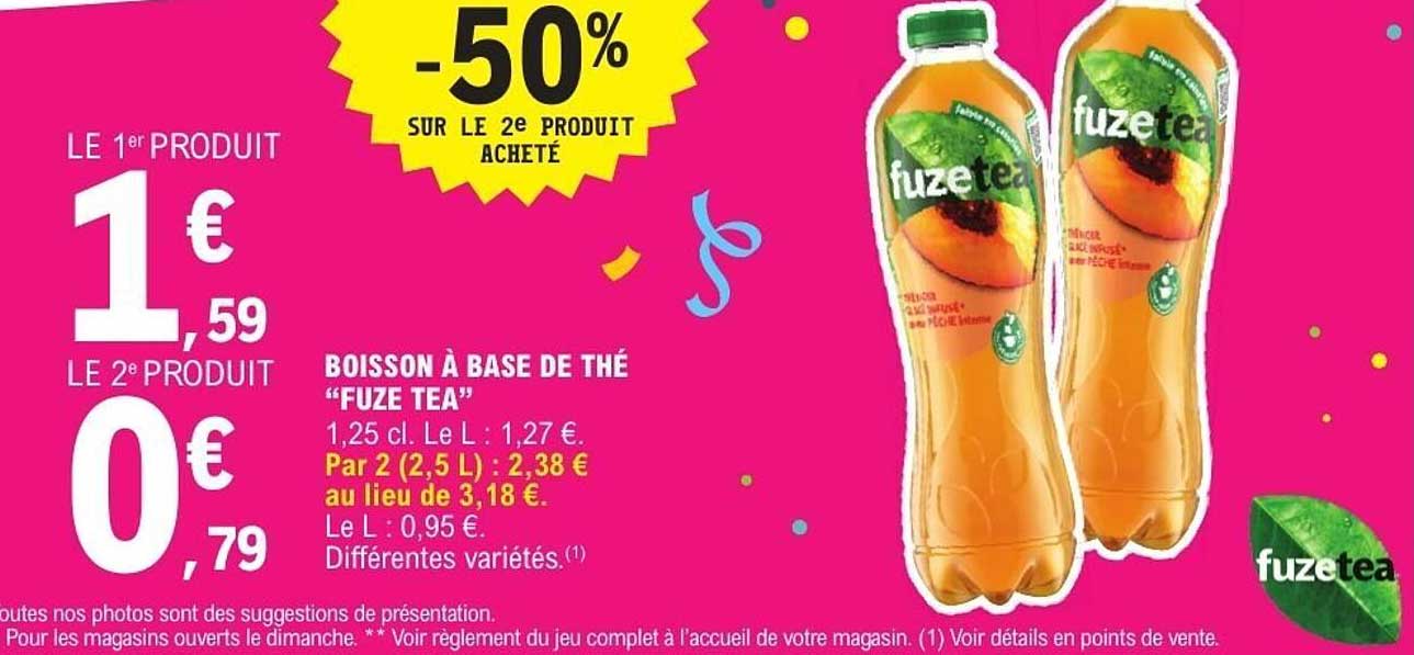 BOISSON À BASE DE THÉ "FUZE TEA"