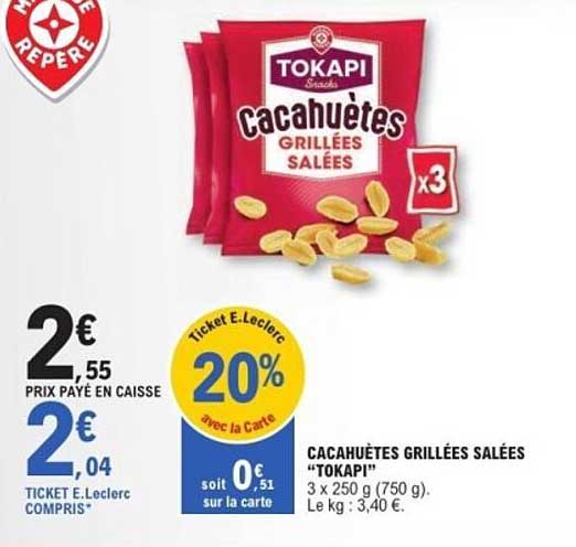 Cacahuètes Grillées Salées "TOKAPI"