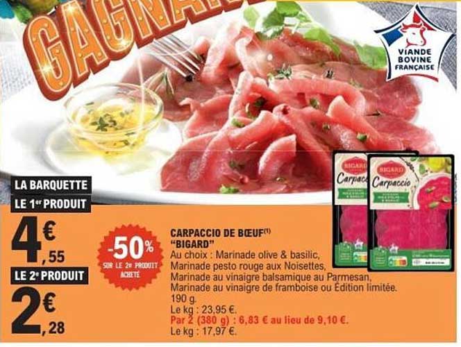 CARPACCIO DE BŒUF "BIGARD"