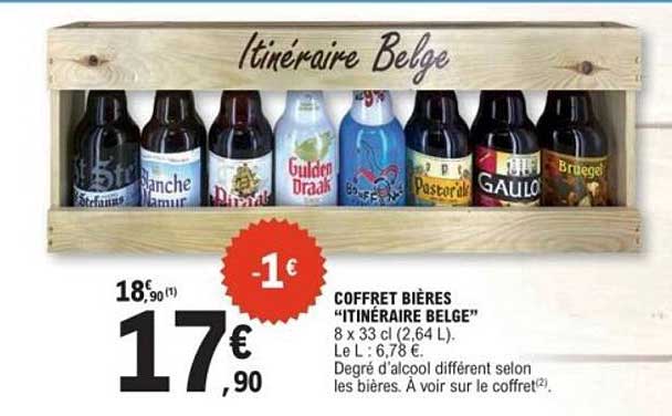 COFFRET BIÈRES “ITINÉRAIRE BELGE”