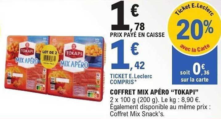 COFFRET MIX APÉRO "TOKAPI"