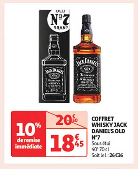 COFFRET WHISKY JACK DANIEL'S OLD N°7