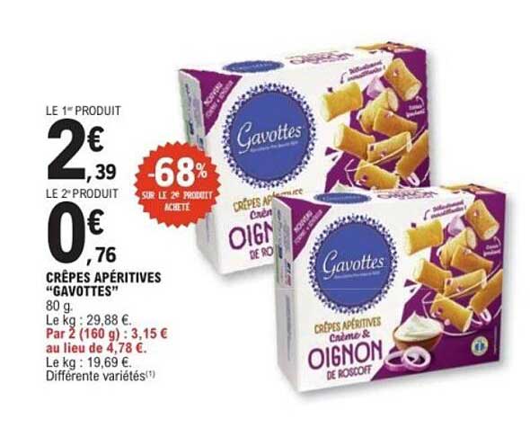 CRÊPES APÉRITIVES “GAVOTTES”