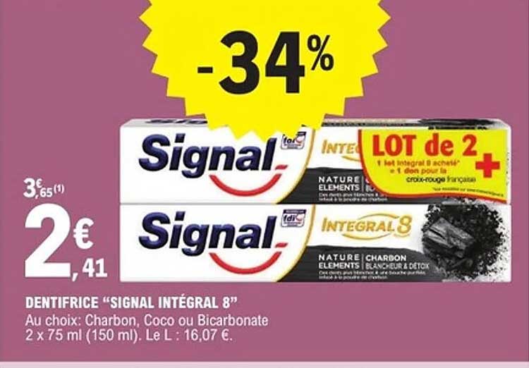 DENTIFRICE “SIGNAL INTÉGRAL 8”