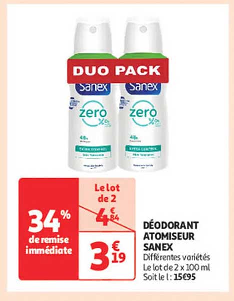 DÉODORANT ATOMISEUR SANEX