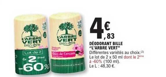 DÉODORANT BILLE "L'ARBRE VERT"