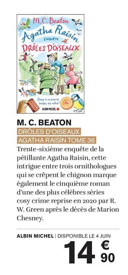 DRÔLES D'OISEAUX AGATHA RAISIN TOME 36