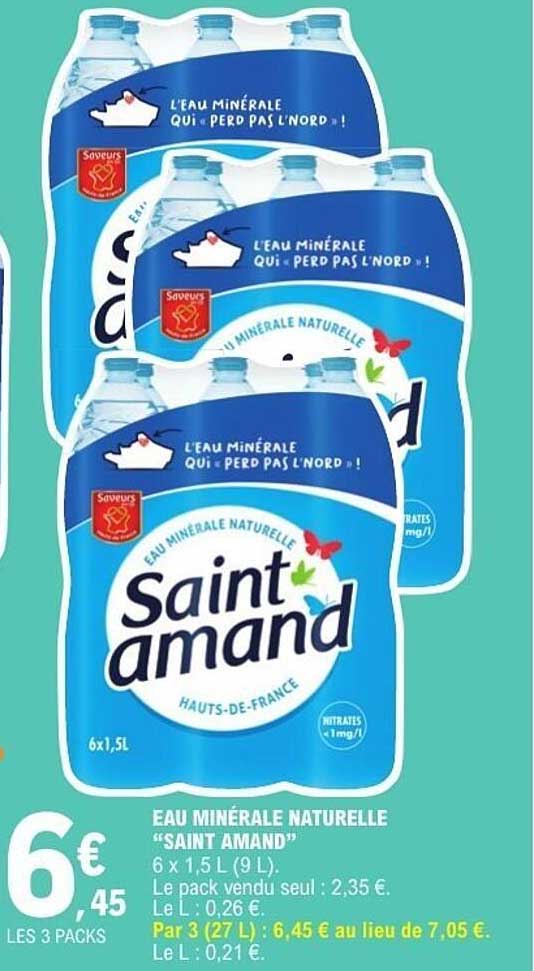 EAU MINÉRALE NATURELLE “SAINT AMAND”