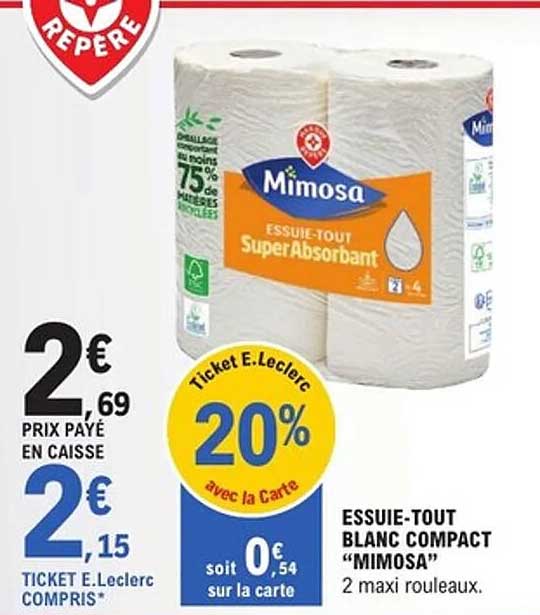 ESSUIE-TOUT BLANC COMPACT “MIMOSA”
