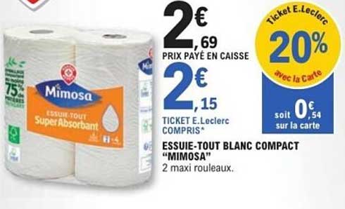 ESSUIE-TOUT BLANC COMPACT “MIMOSA”