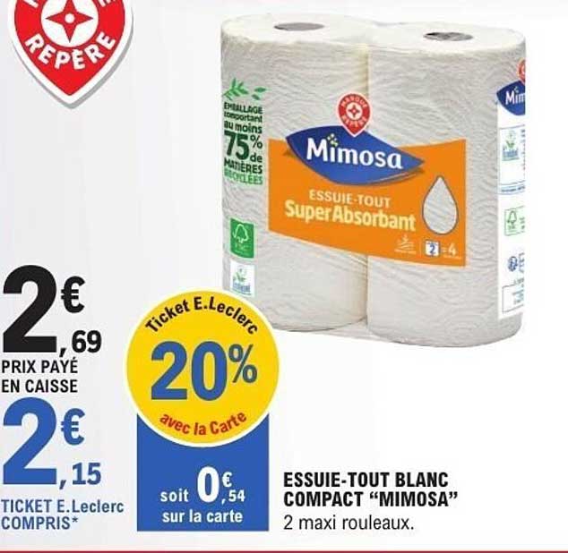 ESSUIE-TOUT BLANC COMPACT “MIMOSA”