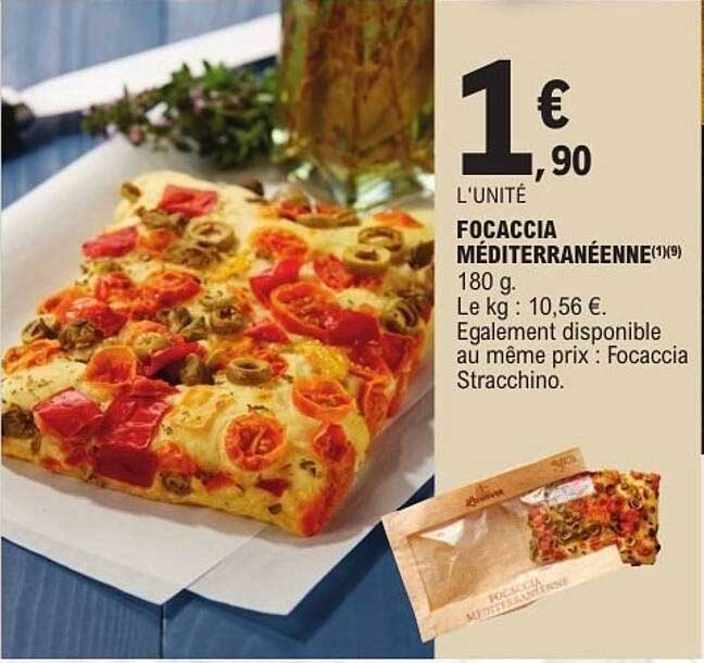 Focaccia Méditerranéenne