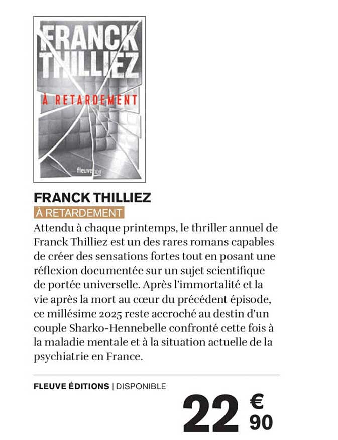 FRANCK THILLIEZ – À RETARDEMENT