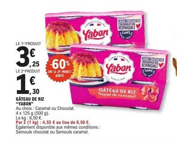 GÂTEAU DE RIZ "YABON"