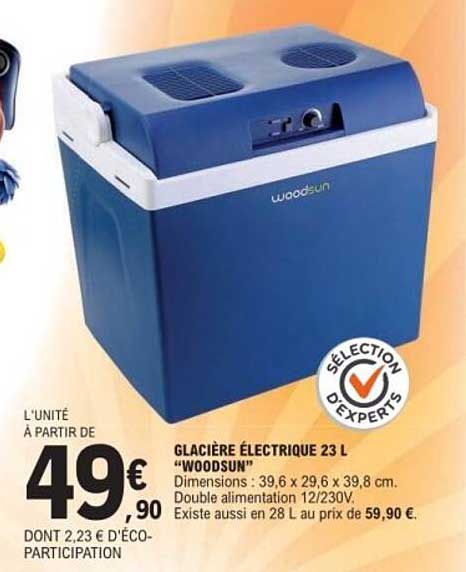 GLACIÈRE ÉLECTRIQUE 23 L "WOODSUN"