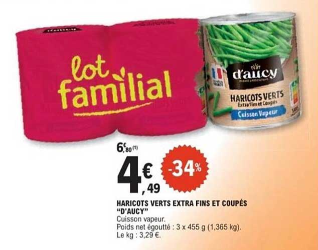HARRICOTS VERTS EXTRA FINS ET COUPÉS “D’AUCY”