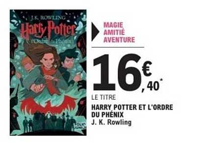 HARRY POTTER ET L'ORDRE DU PHÉNIX