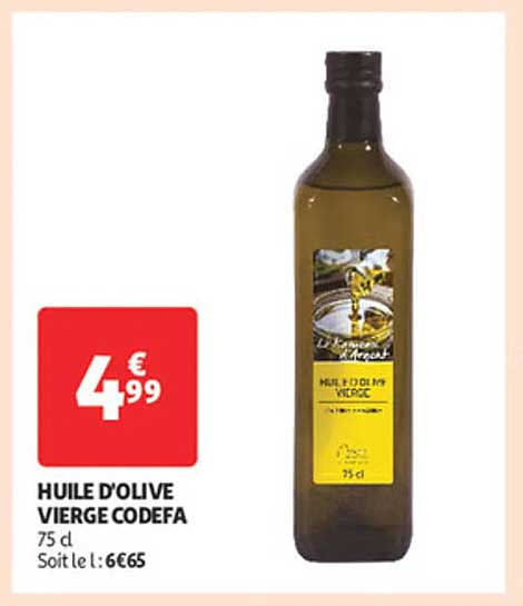 HUILE D'OLIVE VIERGE CODEFA