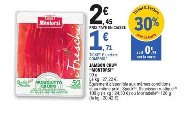 JAMBON CRU® "MONTORSI"