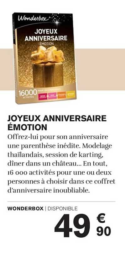 JOYEUx ANNIVERSAIRE ÉMOTION