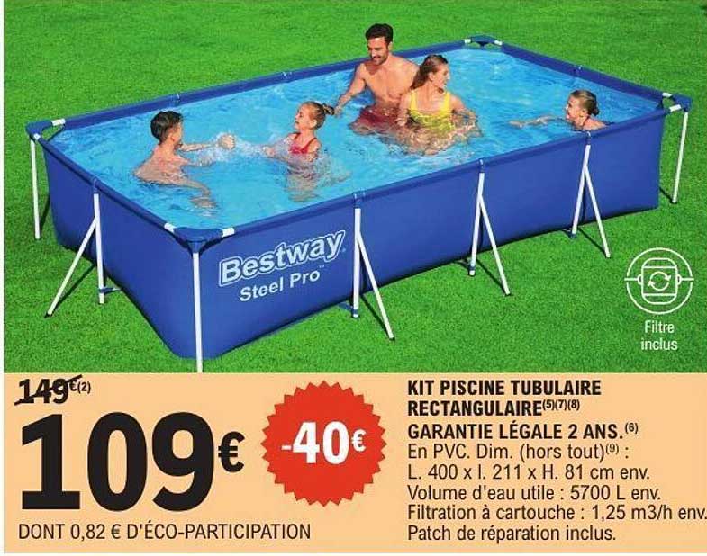 KIT PISCINE TUBULAIRE RECTANGULAIRE