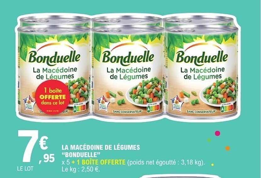 LA MACÉDOINE DE LÉGUMES "BONDUELLE"