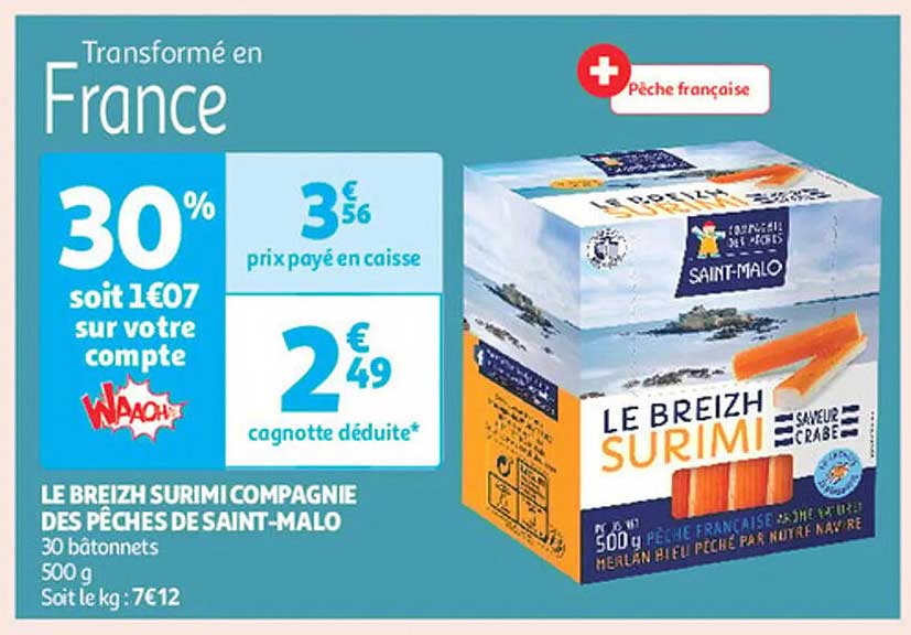 LE BREIZH SURIMI COMPAGNIE DES PÊCHES DE SAINT-MALO