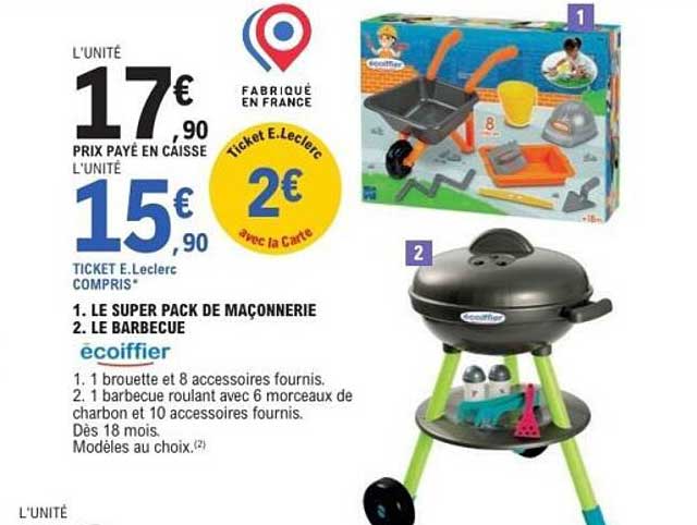 LE SUPER PACK DE MAÇONNERIE et LE BARBECUE