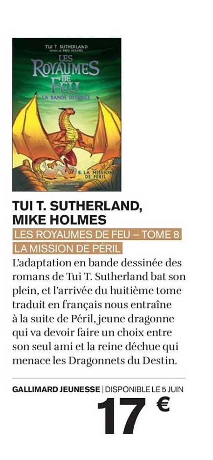 LES ROYAUMES DE FEU – TOME 8 LA MISSION DE PÉRIL