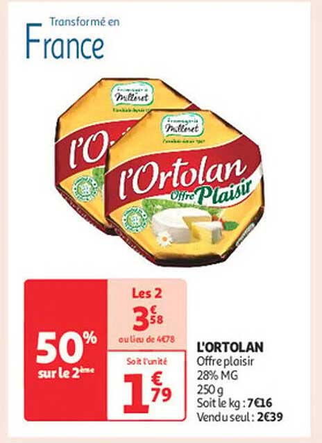 L'ORTOLAN Offre plaisir