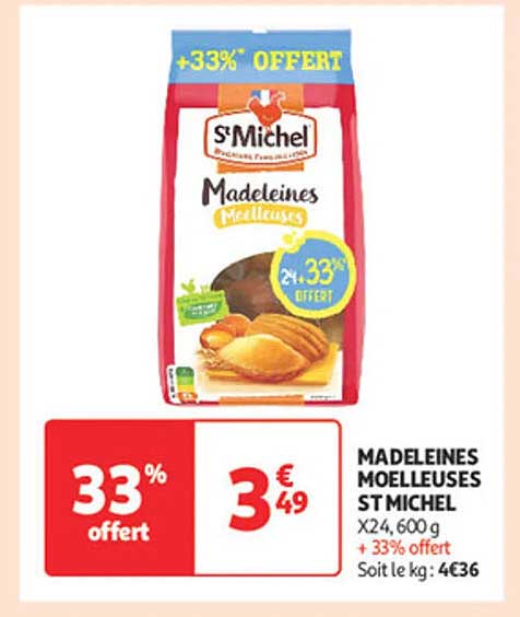 MADELEINES MOELLEUSES ST MICHEL